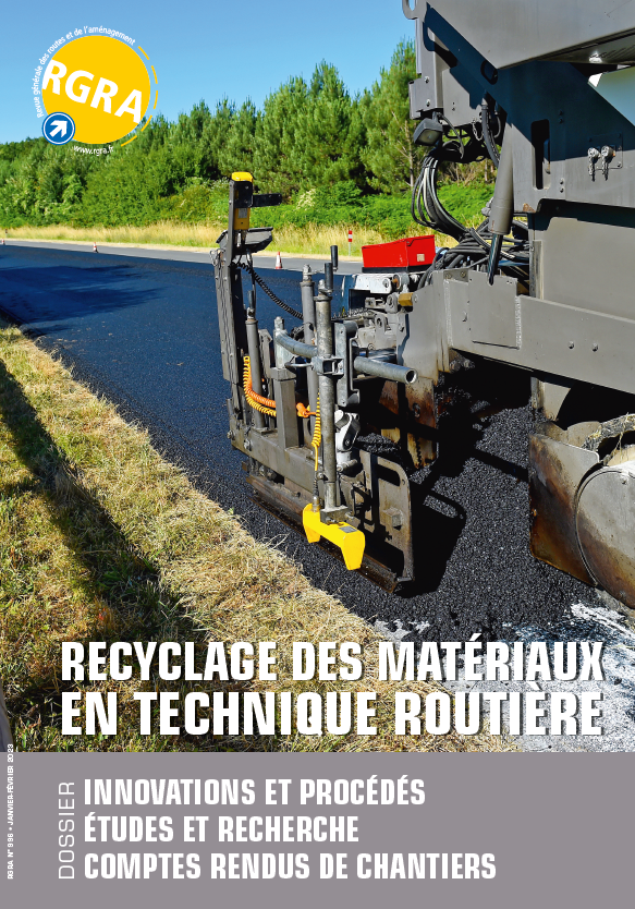 en œuvre d'enrobé à fort taux de recyclage sur le réseau départemental charentais . 