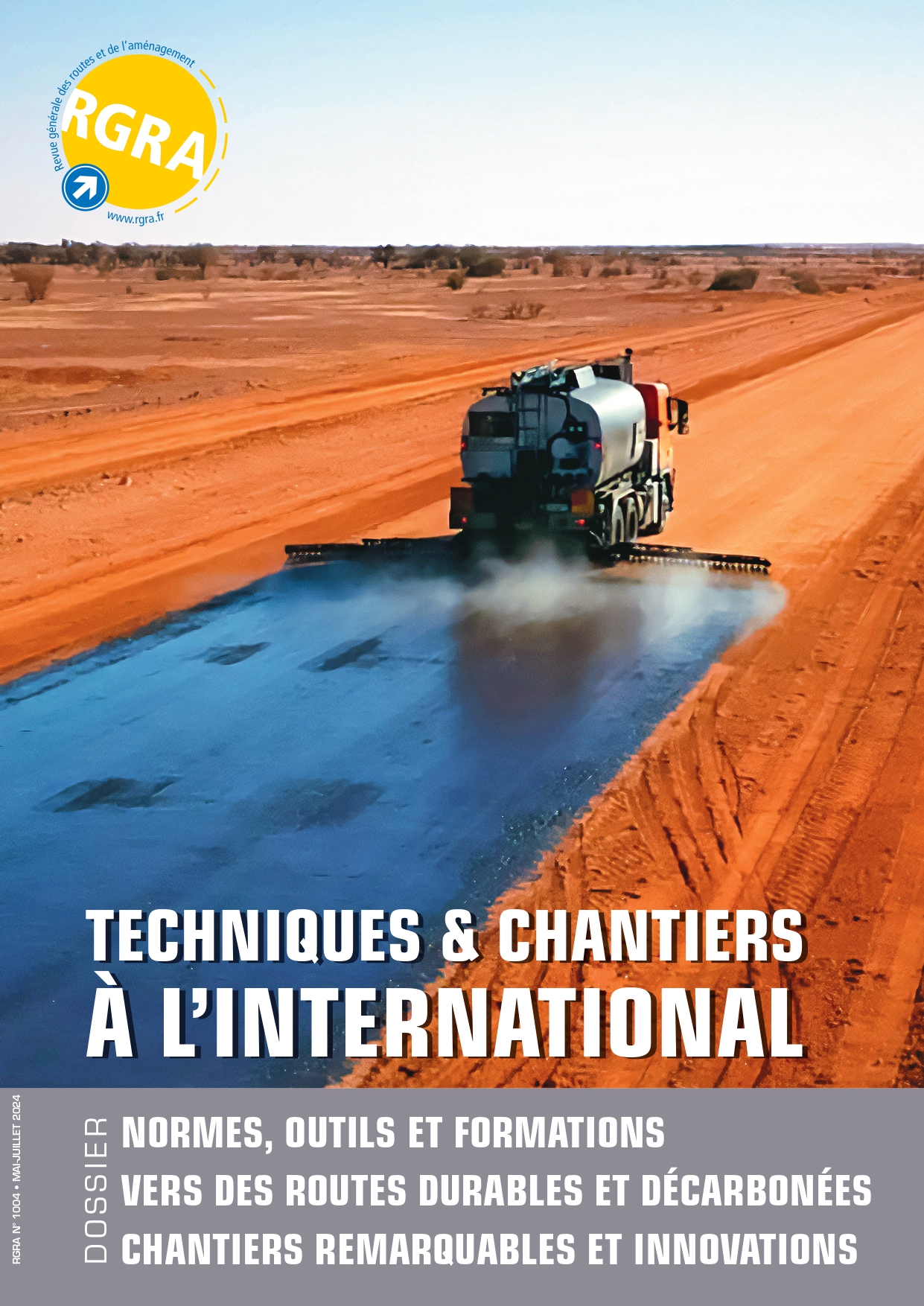 Chantier d’application de liants bitumineux hautes performances et bas carbone en Australie-Occidentale