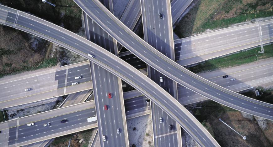 L’autoroute D4, au Texas (États-Unis).