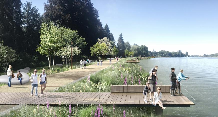 Projet de réaménagement des berges de l’Allier.