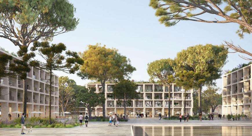 Projet d’aménagement de la ZAC du Mas Lombard, à Nîmes, par Eiffage Aménagement.