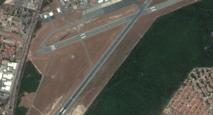 Vue aérienne de l'aéroport de São Luis au Brésil. Vue aérienne de l'aéroport de São Luis au Brésil.
