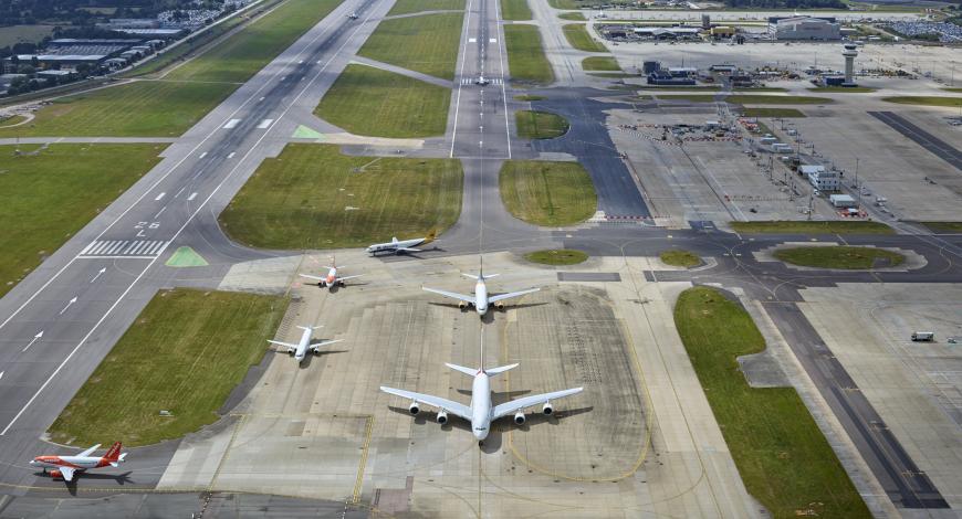 Aéroport de Gatwick au Royaume-Uni