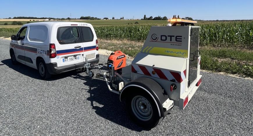 Déflectomètre FWD – DTE Sud- Ouest (Vinci Construction)