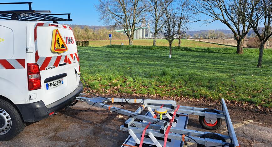 Système 3D-Radar multi-antennes utilisé pour les auscultations