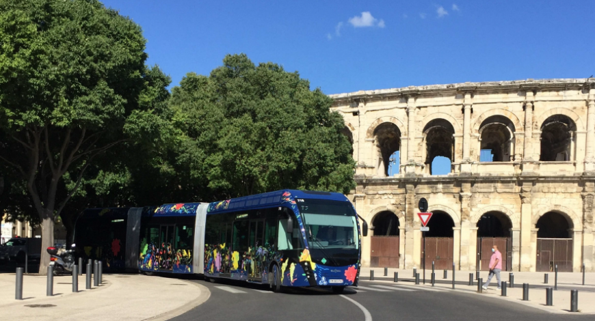 Projet d’une seconde ligne de BHNS pour renforcer le réseau de transport collectif à Nîmes Projet d’une seconde ligne de BHNS pour renforcer le réseau de transport collectif à Nîmes