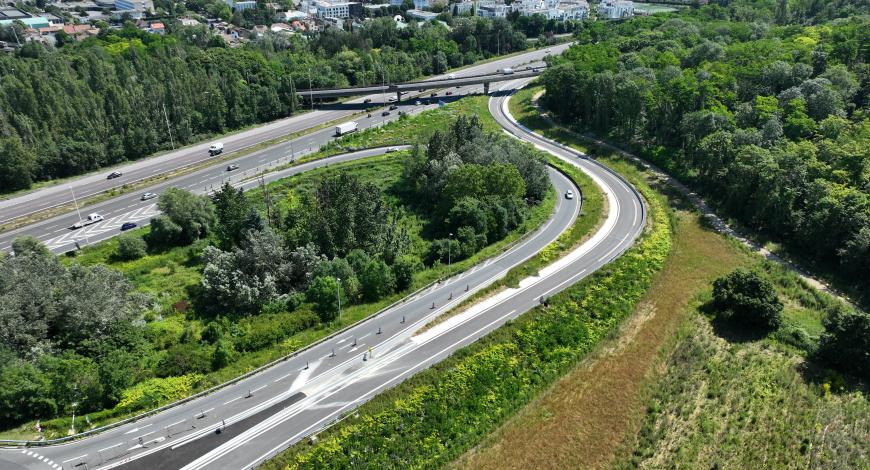 Vue aérienne de la nouvelle bretelle sur l’A15 à Sannois Vue aérienne de la nouvelle bretelle sur l’A15 à Sannois
