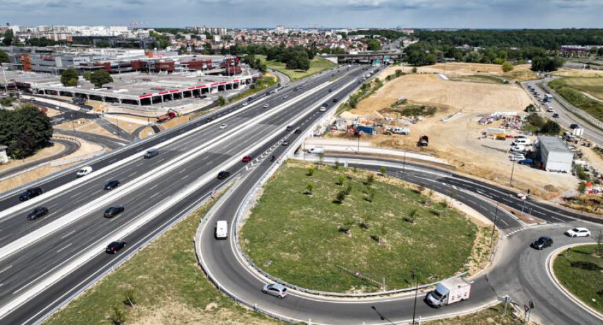 Nouveau diffuseur entre l’A86 et la RD57 à Vélizy-Villacoublay