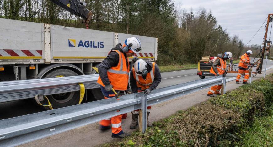 Les nouveaux rails d'Agilis amélioreront la sécurité des routes départementales de Vendée.