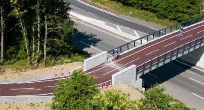 Piste cyclable en Ille-et-Vilaine