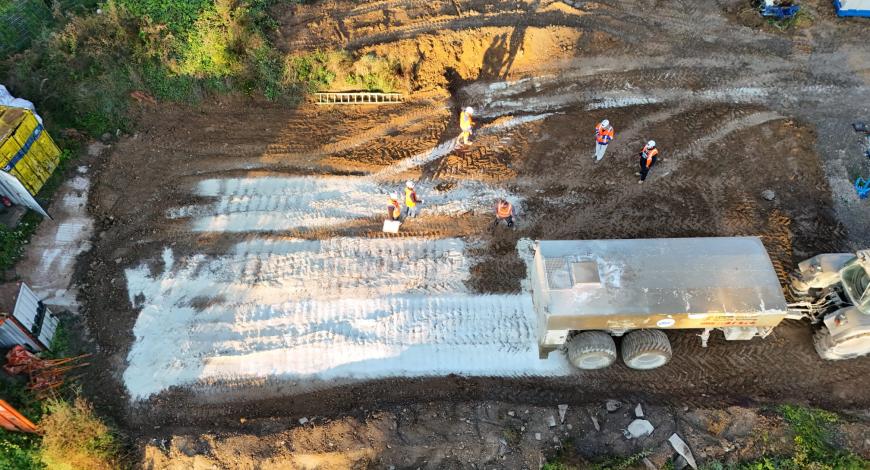 Expérimentation de BioCiTer sur un chantier de la direction régionale Grand Est à Coin-lès-Cuvry Expérimentation de BioCiTer sur un chantier de la direction régionale Grand Est à Coin-lès-Cuvry