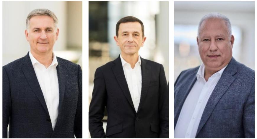 De gauche à droite : Bertrand Burtschell, Philippe Jouy et Daniel Lopes