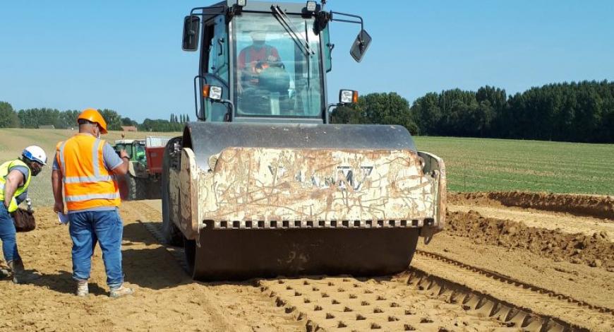 Chantier du canal Seine-Nord Europe. 