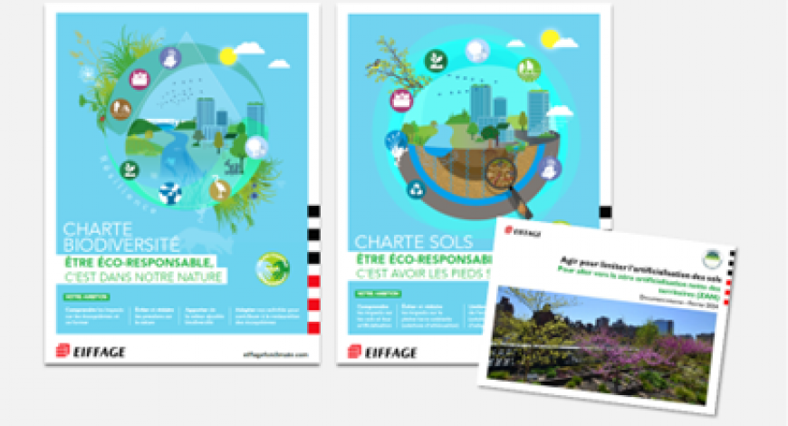 Le groupe Eiffage actualise sa charte biodiversité et se dote d’une nouvelle charte pour la préservation des sols