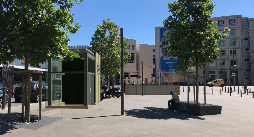 Station Jules Guesde à Marseille. 