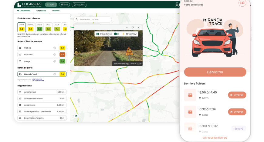 Lancement de l’application Miranda Track au service de l'auscultation des routes Lancement de l’application Miranda Track au service de l'auscultation des routes