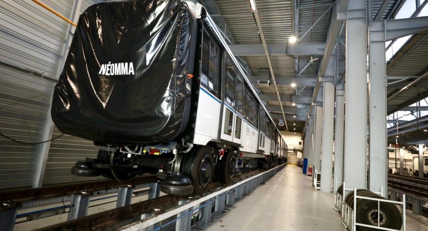 Première rame du futur nouveau métro de Marseille. 