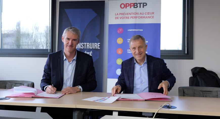 OPPBTP et Builders École d’ingénieurs signent une convention de partenariat pour mieux intégrer la prévention des risques dans les cursus BTP OPPBTP et Builders École d’ingénieurs signent une convention de partenariat pour mieux intégrer la prévention des risques dans les cursus BTP