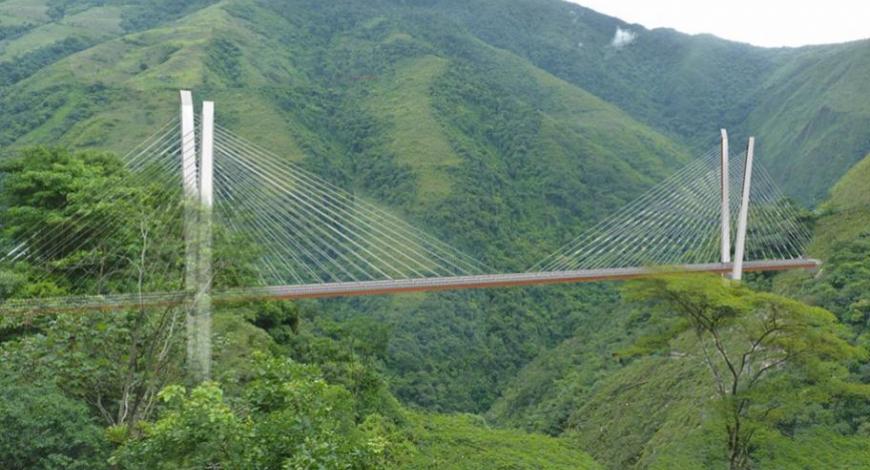 Le pont haubané de Chirajara en Colombie sera signé Eiffage.