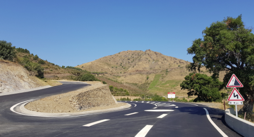 Un des projets lauréats du prix IMBP : aménagement de RD 914 entre Banyuls sur Mer et Cerbère. 