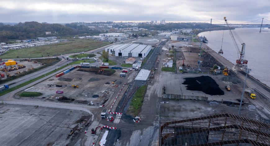 Spie Batignolles Travaux publics au service de la décarbonation du port de Bordeaux