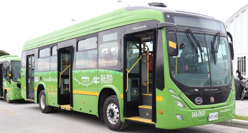 Bus électrique à Bogota (Colombie). 