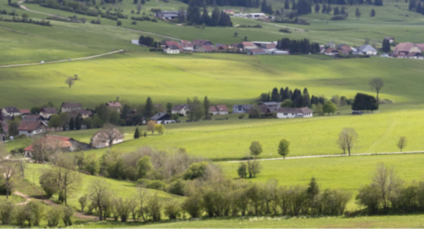 Paysage rural dans le Doubs