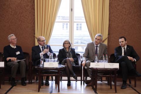 De gauche à droite : Gilles Laurent, Philippe Duron, Valérie Lacroute, Jean Coldefy, Jean-Marc Zulesi.