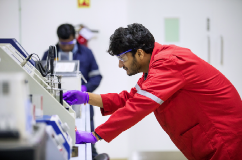 Le centre de R & D de Shell à Bangalore, en Inde. Le centre de R & D de Shell à Bangalore, en Inde.