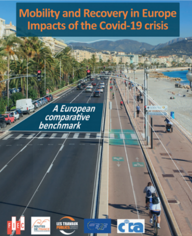 Couverture de l’étude « Mobilité et relance en Europe : impact de la crise du Covid-19 – une analyse européenne comparée ». Couverture de l’étude « Mobilité et relance en Europe : impact de la crise du Covid-19 – une analyse européenne comparée ».