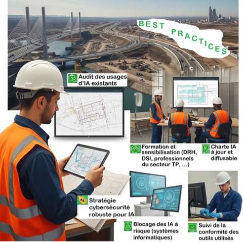 Bonnes pratiques concernant l’usage de l’IA dans les entreprises de travaux publics
