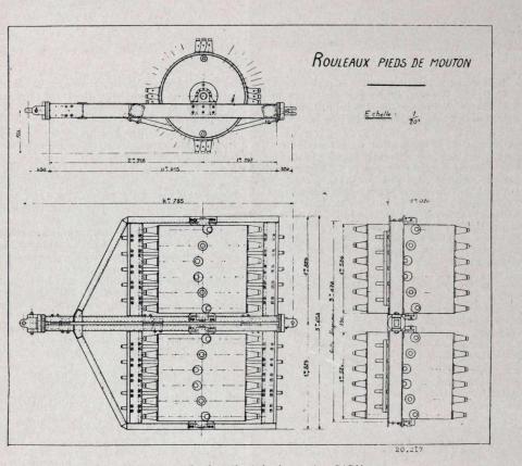 Rouleau à pieds de mouton SARM