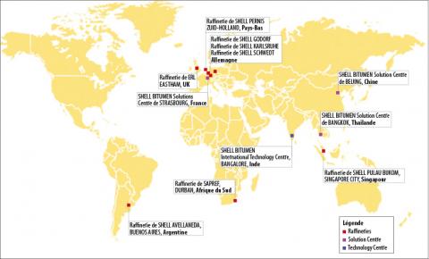 Shell Bitumes : une envergure mondiale, une présence locale. Shell Bitumes : une envergure mondiale, une présence locale.