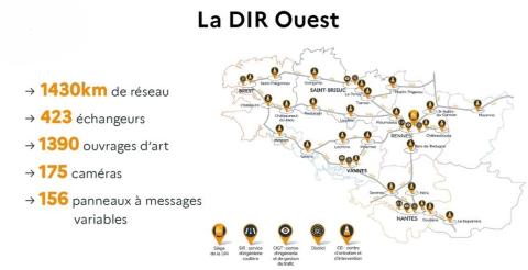 Organisation des services de la DIR Ouest