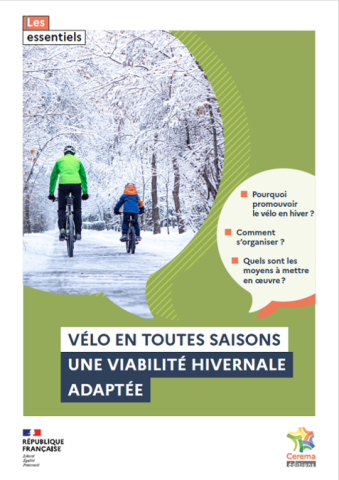 Cet essentiel du Cerema propose une stratégie pour entretenir les pistes cyclables l’hiver et encourager la pratique du vélo en toute saison Cet essentiel du Cerema propose une stratégie pour entretenir les pistes cyclables l’hiver et encourager la pratique du vélo en toute saison