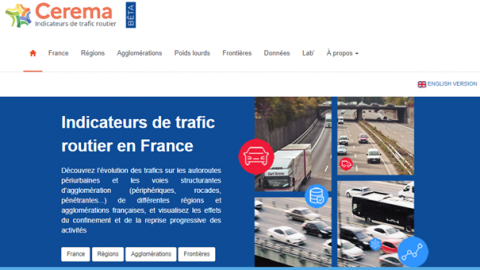 Plate-forme « Indicateurs de trafic routier », créée en mai 2020.