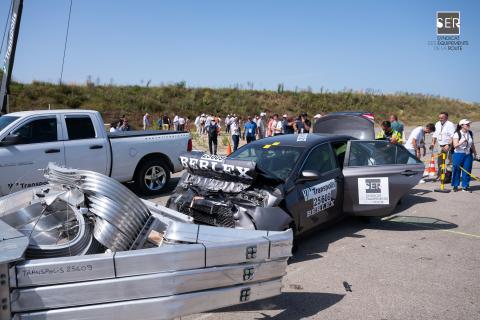 Le crash test sur TMA a été un moment fort de la journée