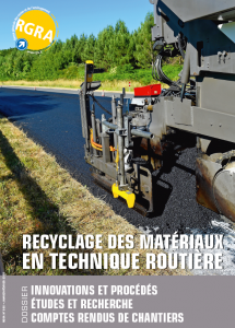 en œuvre d'enrobé à fort taux de recyclage sur le réseau départemental charentais . 