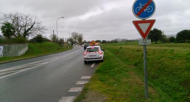 Inspection de sécurité routière sur la RD 911.