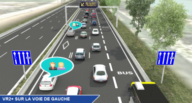 Le projet de voie réservée covoiturage AREA sur l’A48 à Grenoble.