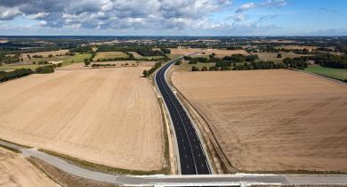 Mise à 2 x 2 voies de la RD 177 en Ille-et-Vilaine.