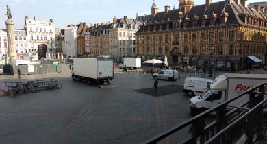 Le chantier d’aménagement de la place de la Déesse, à Lille, a été le premier démonstrateur « Acceptabilité des chantiers urbains » intégré au projet Furet.