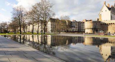 Miroir d'eau à Nantes