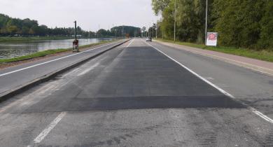  Section expérimentale en PERS à Gand un jour après l’ouverture au trafic.