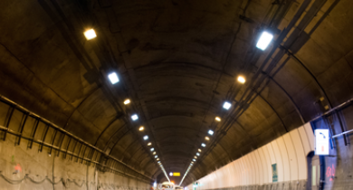 Grands travaux de rénovation de la voûte du tunnel du Mont-Blanc