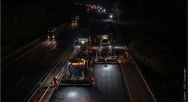 Les travaux de l'A8 sont réalisés presque exclusivement de nuit, du lundi soir au vendredi matin.