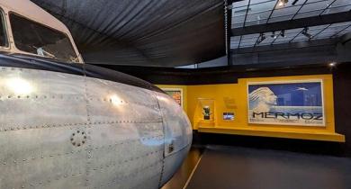 Une des salles de l’exposition « Les Années de l’aviation »