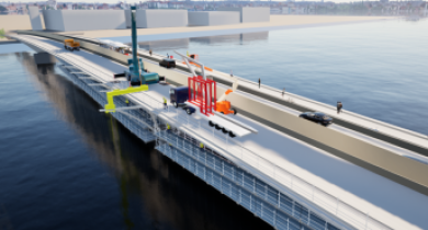 Modernisation du pont des Trois-Continents de Nantes au service des mobilités durables