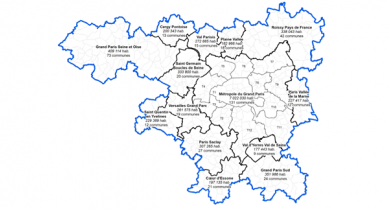 Carte des 14 agglomérations désignées autorités compétentes en matière de mise en œuvre de la directive européenne 2002/49/CE