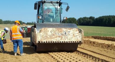 Chantier du canal Seine-Nord Europe. 